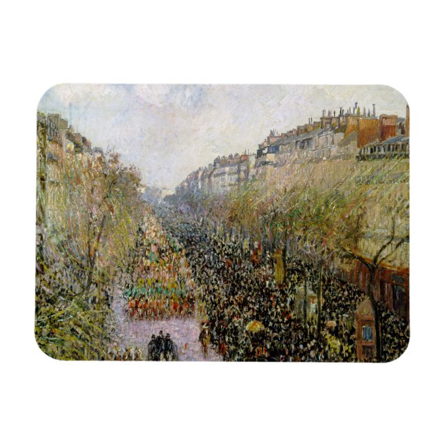 Imán Pissarro - Boulevard Montmartre, Mardi Gras (Horizontal)
