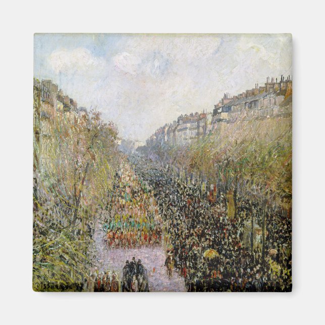 Imán Pissarro - Boulevard Montmartre, Mardi Gras (Frente)