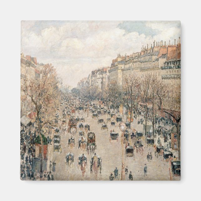 Imán Pissarro - Boulevard Montmartre, Sol de Tarde (Frente)