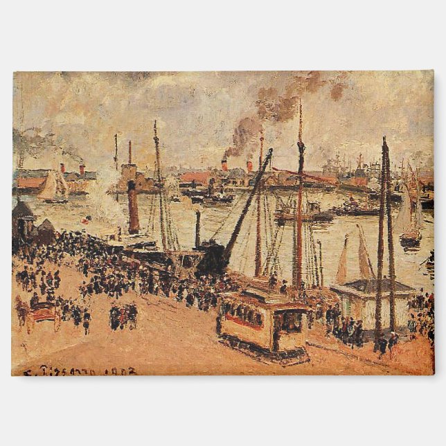 Imán Pissarro - El Puerto Le Havre (Anverso)