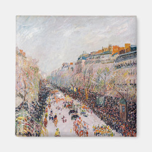 Imán Pissarro - Montmartre, Mardi Gras en el Bulevar