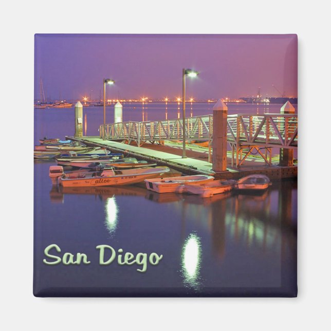 Imán Pista de la bahía de San Diego (Frente)