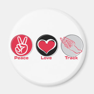 Imán Pista del amor de la paz