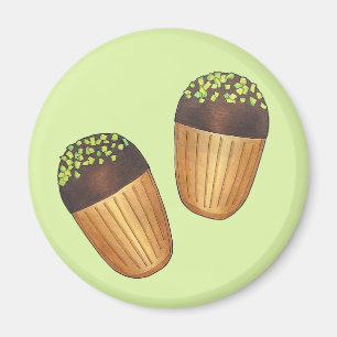 Imán Pistachio Madeleine Bollería Francesa