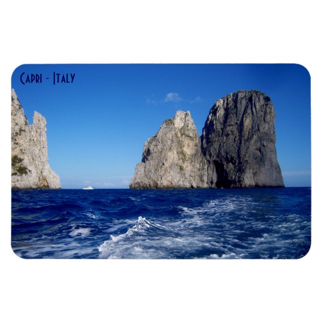 Imán Pistas de Faraglioni, Isla de Capri - Nápoles - It (Horizontal)