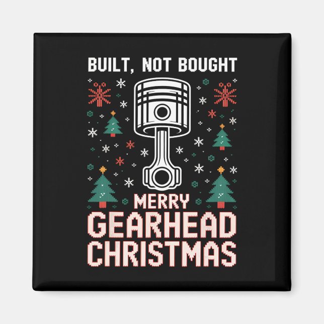 Imán Piston Funny Merry Gearhead Chris (Frente)