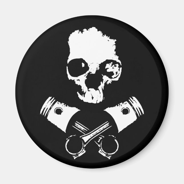 Imán Pistones con escala y cruzado (Frente)