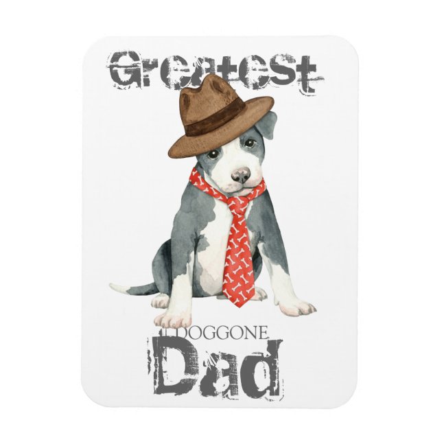 Imán Pit Bull Dad (Vertical)