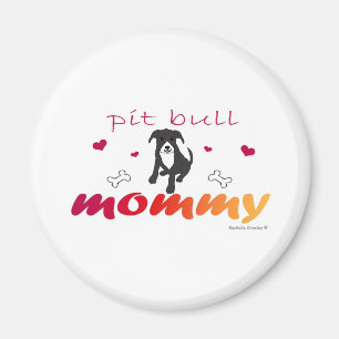 Imán PitBullBlkWtMommy