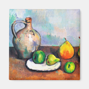 Imán Pitcher and Fruit, Paul Cezanne