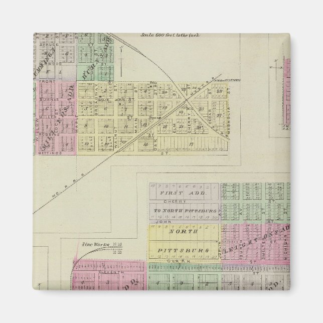 Imán Pittsburg, Walnut, Beulah y Lichfield, Kansas (Frente)