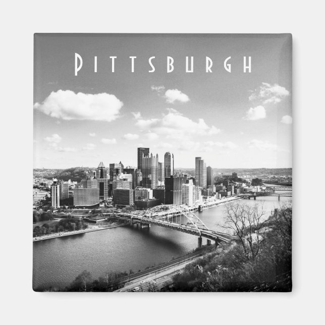 Imán Pittsburgh Skyline (Frente)