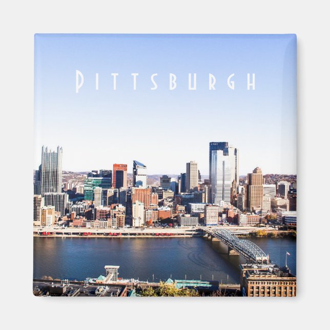 Imán Pittsburgh Skyline Magnet (Frente)