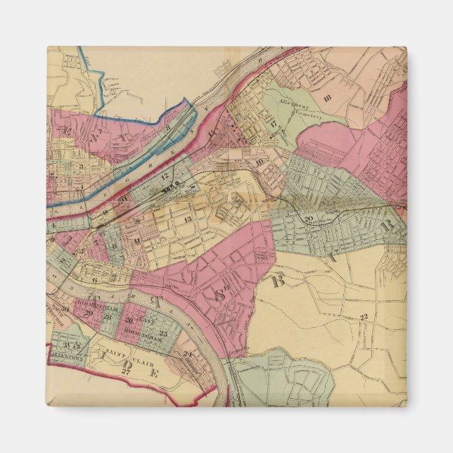 Imán Pittsburgh y Allegheny (Frente)