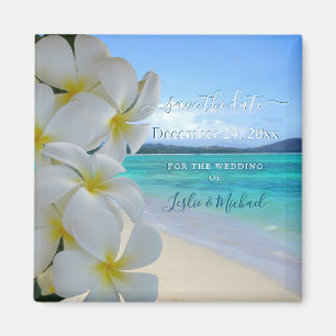 Imán PixDezines GUARDA LA FECHA / PLAYA+PLUMERIA LEI