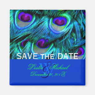 Imán PixDezines Psychedelic Peacock, Save the Date