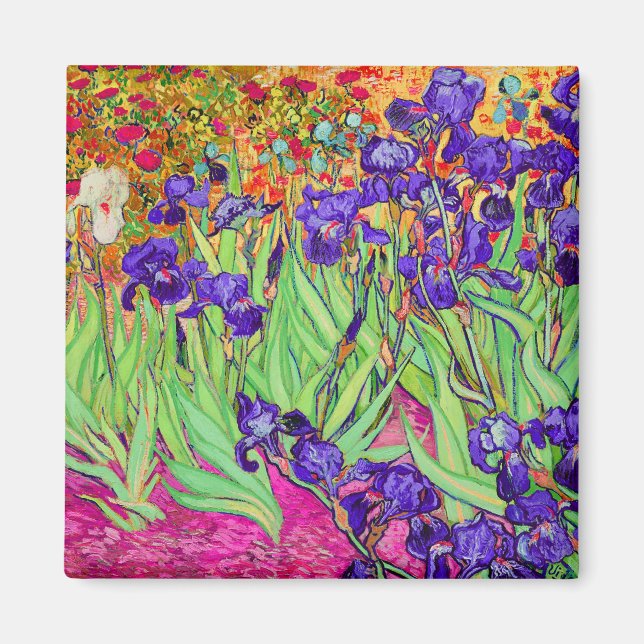 Imán PixDezines van gogh iris/st. remy (Frente)