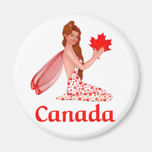 Imán Pixe canadiense con hoja de arce
