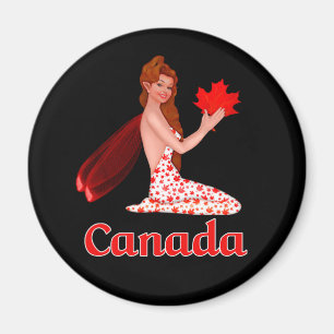 Imán Pixe canadiense con hoja de arce