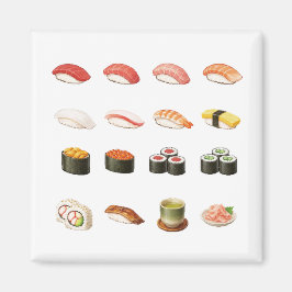 Imán Pixel Sushi Magnet – Japanese Food Pixel Art