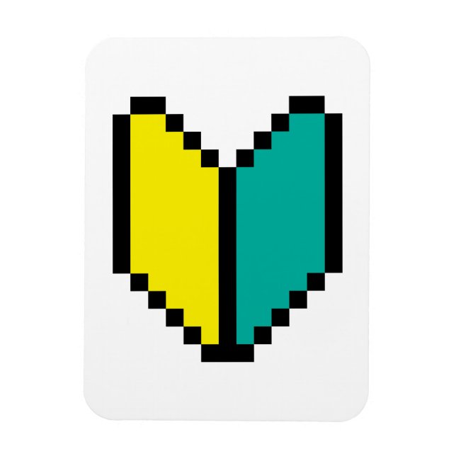 Imán Pixel Wakaba de 8 bits/Marca Shoshinsha (Vertical)
