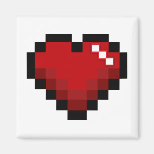 Imán Pixelated Heart