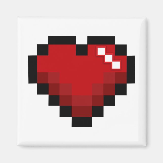Imán Pixelated Heart (Frente)