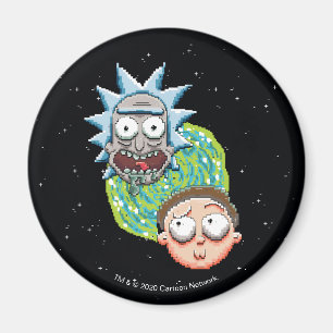 Imán Pixelverse Rick and Morty Portal Graphic