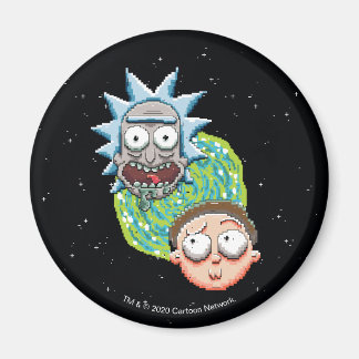 Imán Pixelverse Rick and Morty Portal Graphic