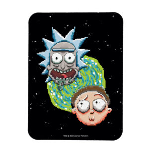 Imán Pixelverse Rick and Morty Portal Graphic