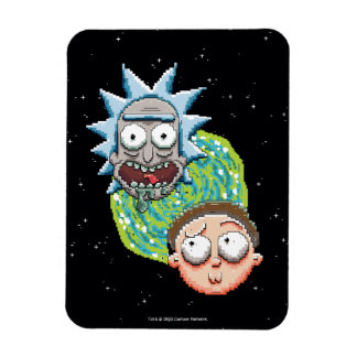 Imán Pixelverse Rick and Morty Portal Graphic