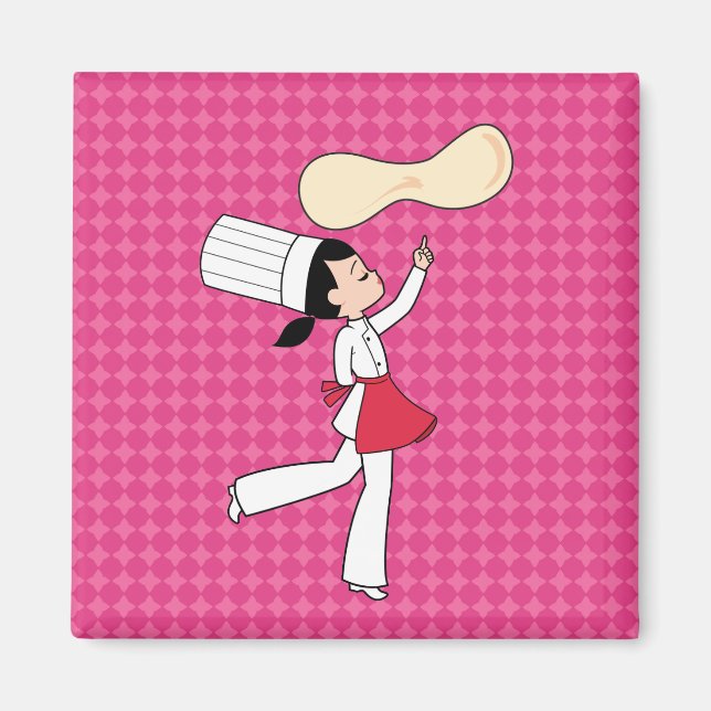 Imán Pizza Chef Fridge Magnet (Frente)