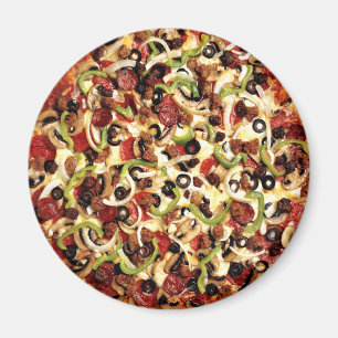 Imán Pizza con aceitunas