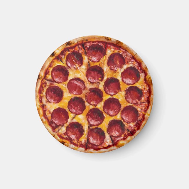 Imán Pizza de Pepperoni (Frente)