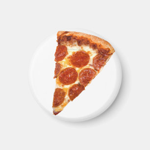 Imán Pizza en rodajas de SlipperyJoe's pepperoni queso 