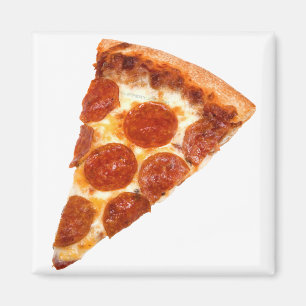 Imán Pizza en rodajas de SlipperyJoe's pepperoni queso 