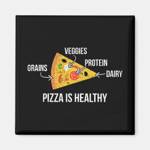 Imán Pizza Es Saludable - Carbohidratos - Graciosa Nove