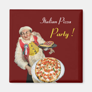 Imán PIZZA ITALIANA, roja