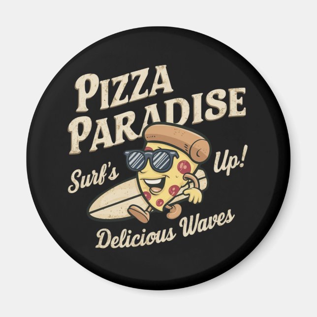 Imán Pizza Paradise (Frente)