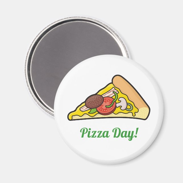 Imán Pizza slice (Anverso/Reverso)