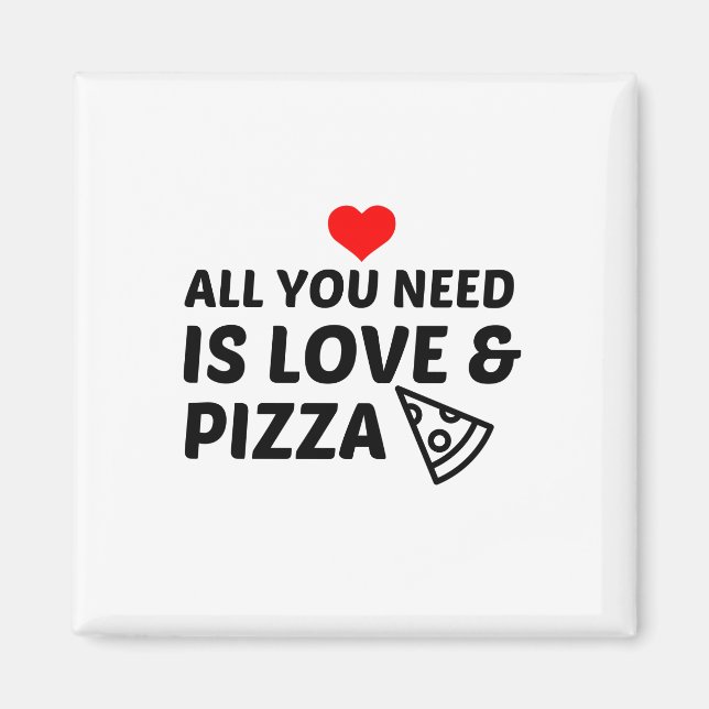 IMÁN PIZZA Y AMOR (Frente)
