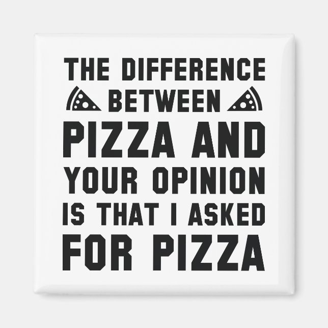 Imán Pizza Y Tu Opinión (Frente)