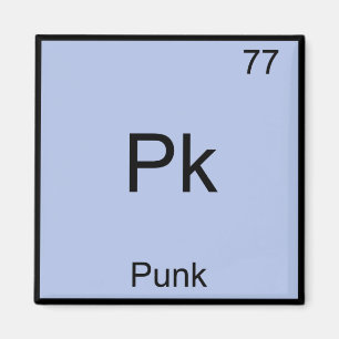 Imán Pk - Punk Gracioso Símbolo De Elemento Químico T