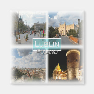 Imán PL0025 Europa, Polonia, Lublin, nevera
