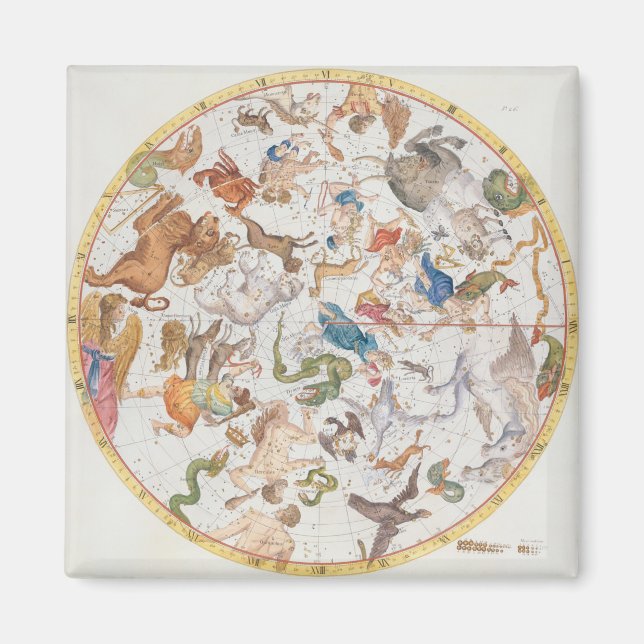 Imán Placa 26 de 'Atlas Coelestis', de John Flamsteed (Frente)