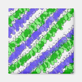 Imán Placa azul y verde angustiada