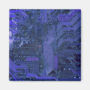 Imán Placa base de tecnología electrónica cian