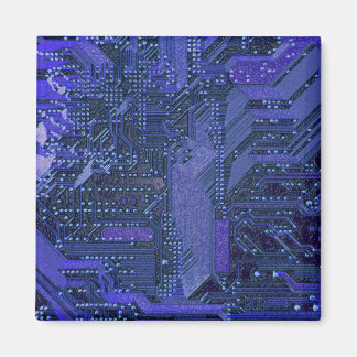 Imán Placa base de tecnología electrónica cian