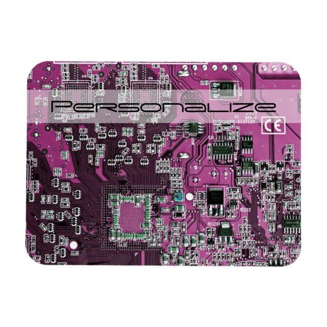 Imán Placa de circuito púrpura del conjunto del circuit (Horizontal)
