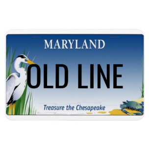 Imán Placa de licencia de Maryland Flexible